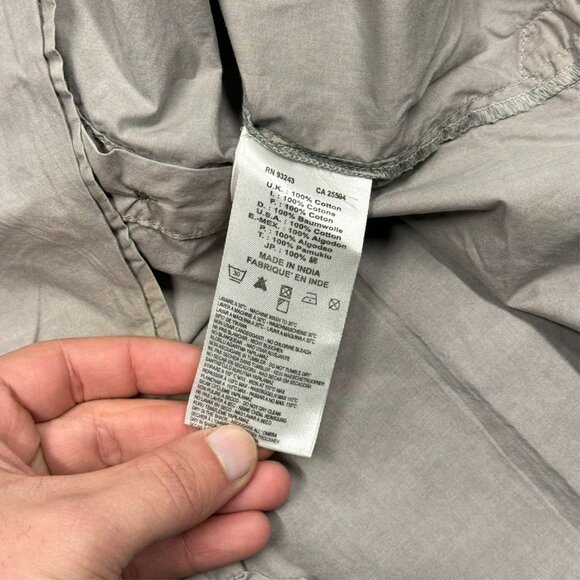 DIESEL Button Down Shirt Long Sleeve Poker Card Graphic Cotton Medium - Picture 9 of 9